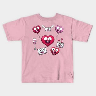 Cute Valentine’s Day Props Kids T-Shirt